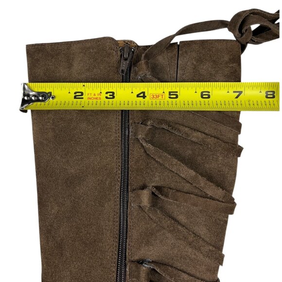 Sofft Modena III Brown Suede Leather Upper Knee High Boots Size 7 M Cowgirl - Picture 13 of 16